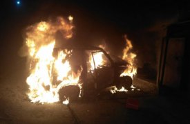Ночью в Туле сгорел автомобиль
