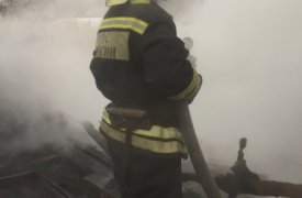 В Алексинском районе сгорела дача