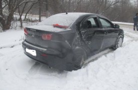 В Туле в разбившемся о столб «Мицубиси» пострадали пенсионерка и годовалый ребёнок