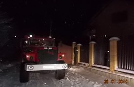 Горящий дом в Киреевском районе тушили 11 пожарных