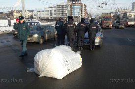 В Туле из грузовика выпал мешок с тонной аммиачной селитры