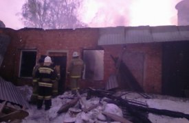 В Белевском районе сгорело нежилое здание
