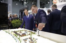 Алексей Дюмин рассказал Дмитрию Медведеву о проекте «Тульская набережная»