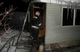 Жители Харино больше не парятся: баня сгорела