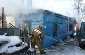 В Чернском районе сгорела дача