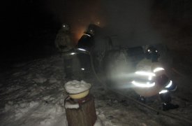 В Узловой рано утром сгорел 