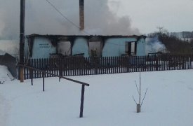 При пожаре в дачном доме в Тульской области пострадал человек