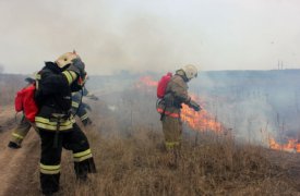 В апреле тульские пожарные более 100 раз выезжали на тушение травы