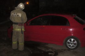 Ночью в Ефремове загорелся «Шевроле»