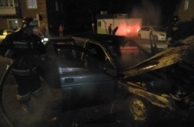 Ночью в Тульской области сгорела «десятка»