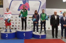 Алексей Дюмин поздравил тулячку Дарью Абрамову с серебряной медалью на чемпионате Европы по боксу