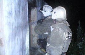 Во время ночного пожара в Ефремове погиб мужчина