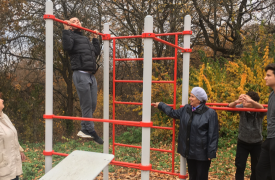 В тульском посёлке Горняк установили спортивную площадку