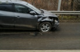 В Туле на ул. Скуратовской иномарка влетела в «девятку»