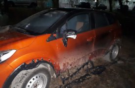 Ночью в Туле на ул. Металлистов сгорел «Рено Каптур»