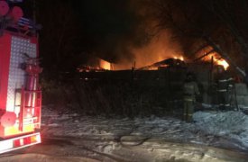 Ранним утром в Веневском районе загорелась дача