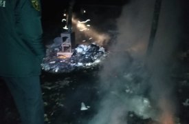 При пожаре на Новомосковском шоссе в Туле пострадал человек