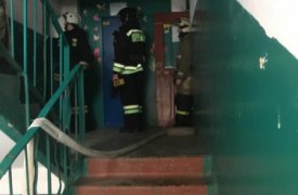 В девятиэтажном доме по улице Новомосковская в Туле произошел пожар