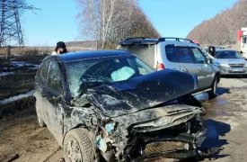 Серьёзное ДТП под Тулой: разбились «Солярис» и «Нива Шевроле»