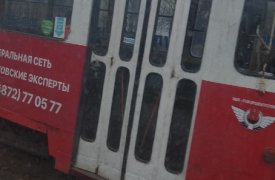 День съехавших трамваев: еще один вагон сошел с рельсов возле автовокзала