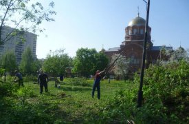 В Туле началось благоустройство сквера на пересечении улиц Октябрьской и Пузакова