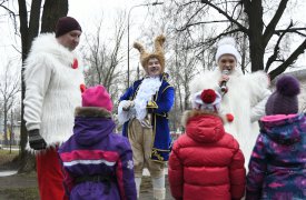 В Туле в Рогожинском парке прошло открытие новогодней елки