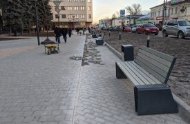 Заново: в Туле начали переделывать площадь перед Главпочтамтом
