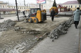 О наболевшем: в Туле проходит повторная реконструкция площади перед Главпочтамтом
