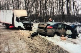 Появились фото жуткой аварии на трассе «Тула-Новомосковск»