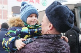 В Туле встретили полицейских, вернувшихся из длительной командировки на Северном Кавказе