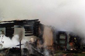 На пожаре в Тульской области пострадал человек