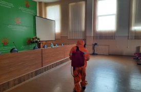 МЧС продезинфицировали территорию ТулГУ