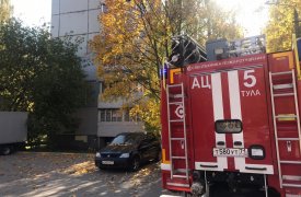 В Туле при пожаре на ул. Мезенцева эвакуировали 8 человек
