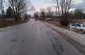 На трассе под Тулой автомобиль врезался в дерево. Двое маленьких детей госпитализированы
