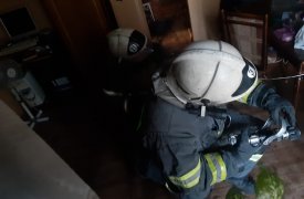 В Щекинском районе при пожаре пострадал человек