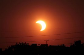 Завтра туляки увидят частичное солнечное затмение