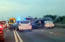 Массовое ДТП на Калужском шоссе в Туле: четверо пострадавших