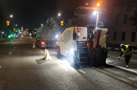 В Туле начали ремонт дорожного полотна на проспекте Ленина
