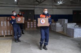 Тульская область отправила в Сирию почти 5 тонн антисептиков и продуктов питания