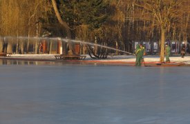 В конце недели в Центральном парке Тулы начнут заливать каток