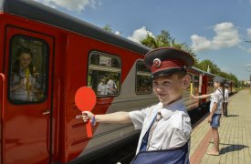 Детская железная дорога в Новомосковске Тульской области вновь запустила движение