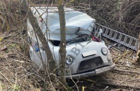 В Тульской области водитель внедорожника погиб, врезавшись в дерево