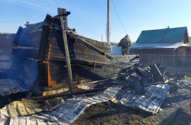 В Тульской области в сгоревшей бане погибли мужчина и женщина