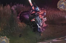 Жуткое ДТП под Белевом: автомобиль превратился в металлолом