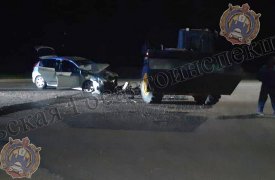 Автопогрузчик столкнулся с иномаркой в Каменском районе Тульской области