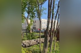 В Туле загорелся лицей №2 на улице Галкина