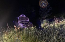 Под Новомосковском перевернулась Lada с пьяным водителем