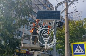 Светофоры с автономным питанием - на солнечных батареях начали устанавливать в Туле
