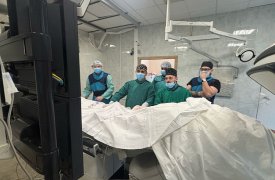 Новомосковские врачи провели первую операцию с использованием внутрисосудистого ультразука