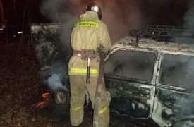 Очередное возгорание машины произошло в Щекинском районе